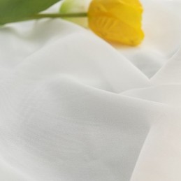 Tenda Moderna In Tulle Bianco Su Misura, Con Piume Trasparenti Per Il Soggiorno
