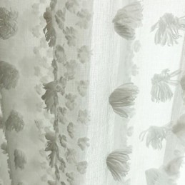 Tenda Trasparente In Rilievo Nordica, Su Misura, In Tulle, Per Soggiorno E Camera Da Letto