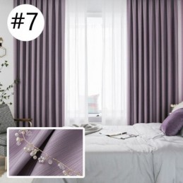 Nuove Tende Oscuranti In Seta E Cotone Di Design Di Lusso, Tinta Unita, Per Camera Da Letto