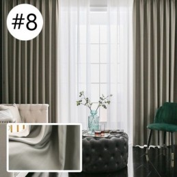 Nuove Tende Oscuranti In Seta E Cotone Di Design Di Lusso, Tinta Unita, Per Camera Da Letto