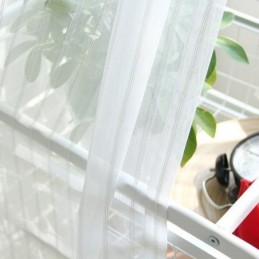 Tende Moderne In Voile Ricamate, Tende In Tulle Nordico Su Misura Per Il Soggiorno