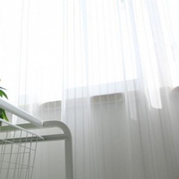 Tende Moderne In Voile Ricamate, Tende In Tulle Nordico Su Misura Per Il Soggiorno