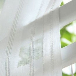 Tende Moderne In Voile Ricamate, Tende In Tulle Nordico Su Misura Per Il Soggiorno