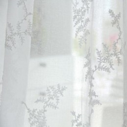 Tenda Bianca Trasparente Su Misura, Tenda Ricamata In Tulle Per Soggiorno, Camera Da Letto
