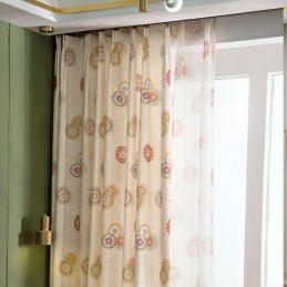 Tenda In Cotone E Lino Su Misura, Stile Americano, Stampa Floreale, Semi-Oscurante