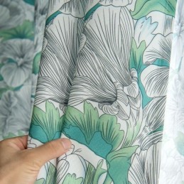 Tenda Semi-Oscurante Su Misura, Stile Americano, Stampa Vegetale