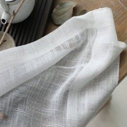 Tenda Trasparente Bianca Su Misura, Tinta Unita, In Voile, Per Soggiorno, Camera Da Letto