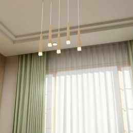 Tenda Verde Chiaro Tinta Unita, Su Misura, Moderna, In Imitazione Seta, Per Soggiorno E Camera Da Letto, Tessuto Oscurante