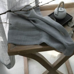Tenda Trasparente Grigia Su Misura, Tenda Traspirante In Voile Tinta Unita Per Soggiorno, Camera Da Letto