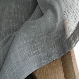 Tenda Trasparente Grigia Su Misura, Tenda Traspirante In Voile Tinta Unita Per Soggiorno, Camera Da Letto