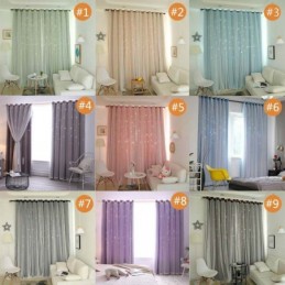 Tende Oscuranti Romantiche Con Stelle Per Soggiorno E Camera Da Letto