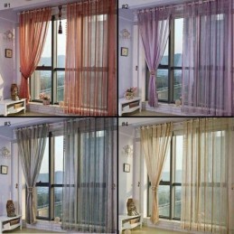 Tenda Trasparente Personalizzata Su Misura, Tenda Kent, Trattamento Per Finestre Tradizionale