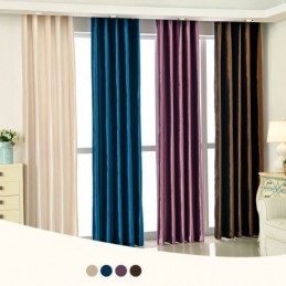 Tenda A Pannello In Velluto Su Misura Per Finestre Di Grandi Dimensioni, Multicolore, Selezione Uno