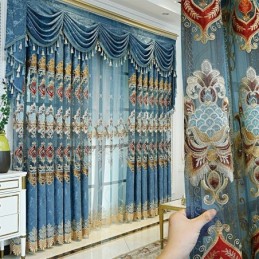 Tenda In Ciniglia Su Misura, Tenda In Stile Europeo, Trattamento Per Finestre
