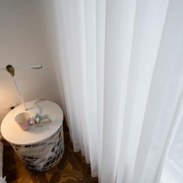 Tenda Trasparente Traspirante Bianca Su Misura, Moderna, Semplice, Per Soggiorno, Camera Da Letto, Studio, Tessuto