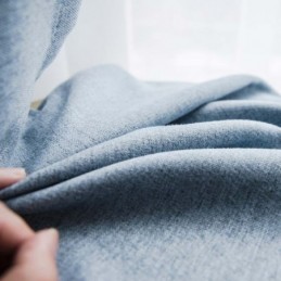 Tenda Oscurante Blu Tinta Unita Su Misura, Moderna, Semplice, Per Soggiorno, Camera Da Letto, Tessuto