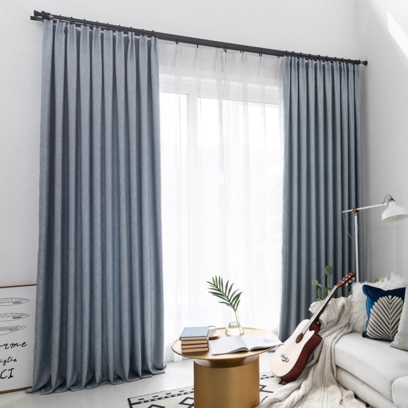 Elegante Tenda Oscurante Su Misura, Tinta Unita, Per Camera Da Letto E Ufficio