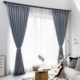 Elegante Tenda Oscurante Su Misura, Tinta Unita, Per Camera Da Letto E Ufficio