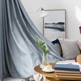 Elegante Tenda Oscurante Su Misura, Tinta Unita, Per Camera Da Letto E Ufficio