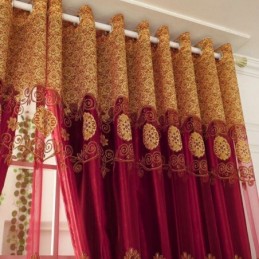 Tenda Trasparente In Voile, Classica E Minimalista, Su Misura, In Jacquard Europeo, Per Soggiorno E Finestra.