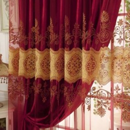 Tenda Trasparente In Voile, Classica E Minimalista, Su Misura, In Jacquard Europeo, Per Soggiorno E Finestra.