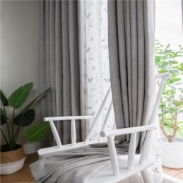 Tenda Oscurante In Lino Su Misura, Tinta Unita, Protezione Ambientale, Oscuramento Della Stanza