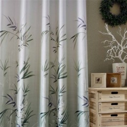 Tenda Di Bambù Verde Su Misura, Stampa Moderna, Semi-Oscurante, Per Soggiorno, Camera Da Letto, Bambini