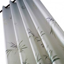 Tenda Di Bambù Verde Su Misura, Stampa Moderna, Semi-Oscurante, Per Soggiorno, Camera Da Letto, Bambini