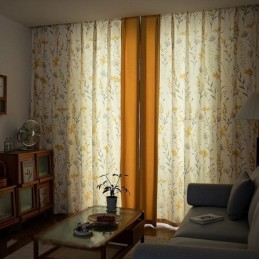 Tende Oscuranti Chevron Con Motivo A Mosaico Floreale Americano