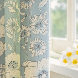 Tende In Stile Americano Con Stampa Floreale