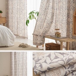 Tenda Stampata Americana Su Misura, Tenda A Fiori Di Melograno In Poliestere