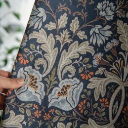 Tende Americane In Cotone E Lino Con Stampa Floreale