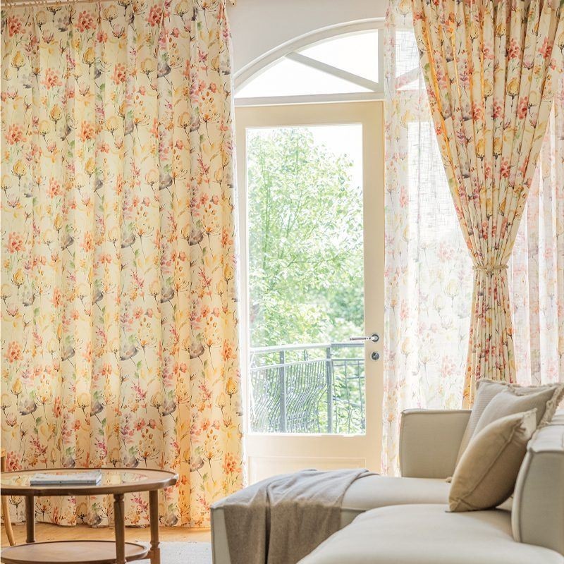Tende Oscuranti Con Stampa Floreale Americana