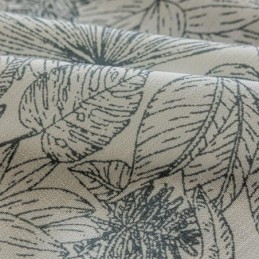 Tende In Cotone E Lino Con Stampa Di Piante Americane