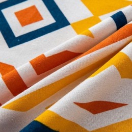 Tende In Lino In Stile Nordico Con Stampa Geometrica Per Soggiorno E Camera Da Letto