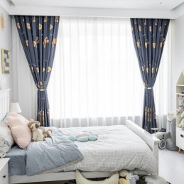 Tenda In Cotone Su Misura Con Stampa Orso, Stile Bambini