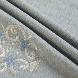 Tenda Semi-Oscurante In Ciniglia Su Misura, Con Ricamo Floreale Europeo, Per Soggiorno, Camera Da Letto
