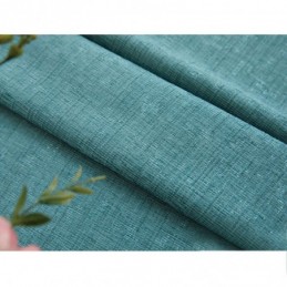 Tenda Ricamata Su Misura, Tenda Europea A Fiori, Semi-Oscurante Per Soggiorno, Camera Da Letto