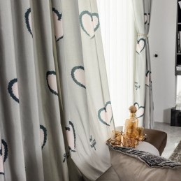 Tenda In Cotone Su Misura Tenda A Forma Di Cuore Stampa Nordica