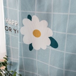 Tenda In Cotone Su Misura, Stampa Floreale, Stile Nordico