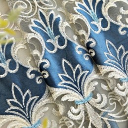 Tenda Semi-Oscurante Su Misura, Con Ricamo Floreale Europeo, Per Soggiorno, Camera Da Letto