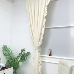 Tenda Nordica In Ciniglia Su Misura, Tinta Unita, Con Giunzioni, Per Soggiorno, Camera Da Letto