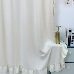 Tenda Nordica In Ciniglia Su Misura, Tinta Unita, Con Giunzioni, Per Soggiorno, Camera Da Letto