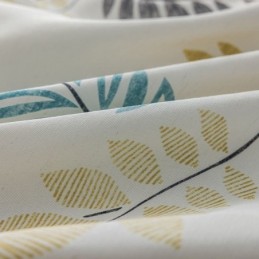 Tenda In Cotone Su Misura, Stile Nordico, Stampa A Foglia