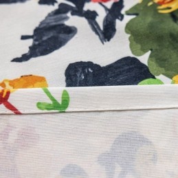 Tenda In Cotone Su Misura Con Stampa Di Piante In Stile Nordico