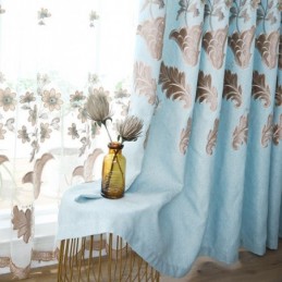 Tende Oscuranti Nordiche Con Ricami Floreali Per Soggiorno E Camera Da Letto