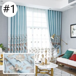 Tende Oscuranti Nordiche Con Ricami Floreali Per Soggiorno E Camera Da Letto