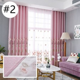 Tende Oscuranti Nordiche Con Ricami Floreali Per Soggiorno E Camera Da Letto