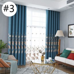 Tende Oscuranti Nordiche Con Ricami Floreali Per Soggiorno E Camera Da Letto