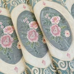 Tende In Ciniglia Ricamate In Stile Europeo Floreale Per Soggiorno Camera Da Letto